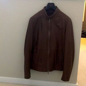 Hugo Boss men’s 42R lambskin leather jacket